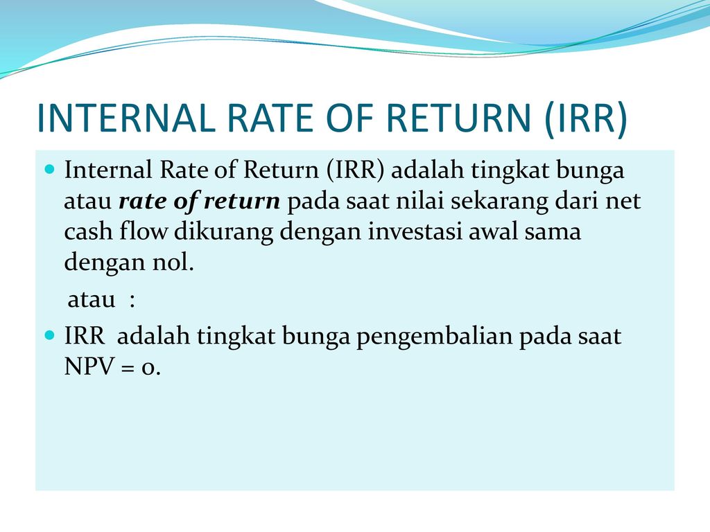 Internal rate of Return. Internal rate of Return, irr. Internal rate of Return + irr logo. Modified Internal rate of Return. Internal rate