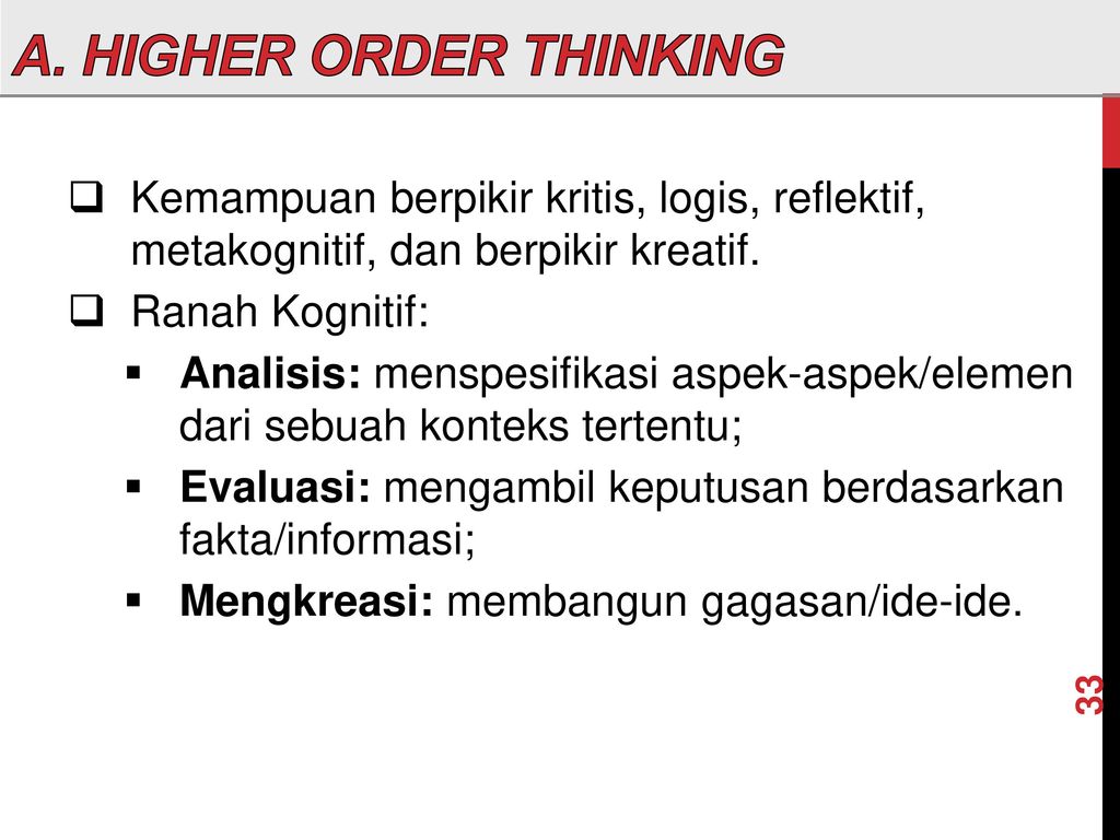 Higher order thought