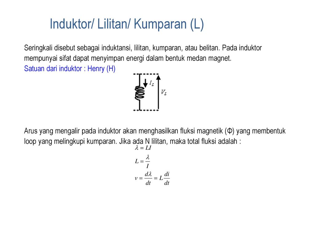 Week 2 Karakteristik Komponen Rangkaian Listrik Ppt Download