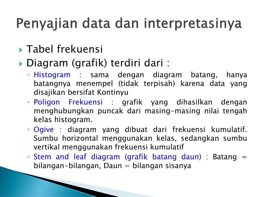 Penyajian data dan interpretasinya