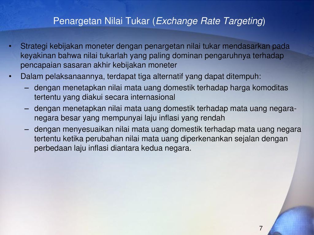 EKONOMI MONETER II KEBIJAKAN MONETER. - Ppt Download