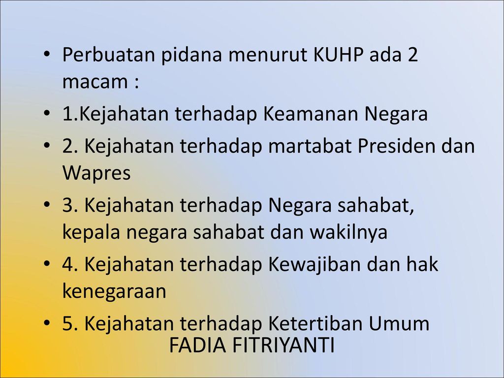 HUKUM PIDANA. - Ppt Download