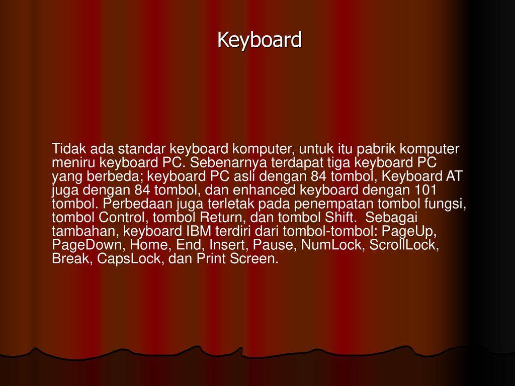 Keyboard Standar Tata Letak Huruf Angka Dan Tanda Baca Dikenal