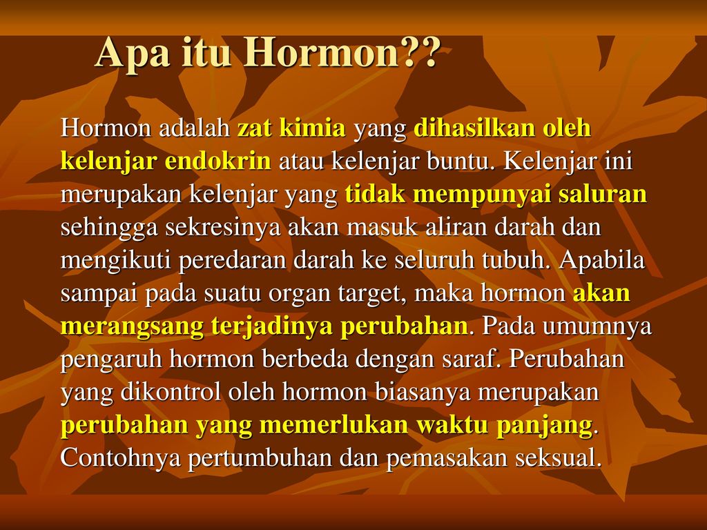 Sistem Hormon Pada Manusia Ppt Download