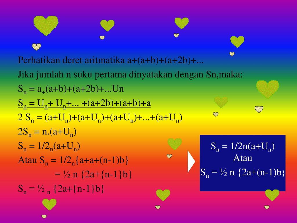 BARISAN DAN DERET LIA INDRIANI A Ppt Download