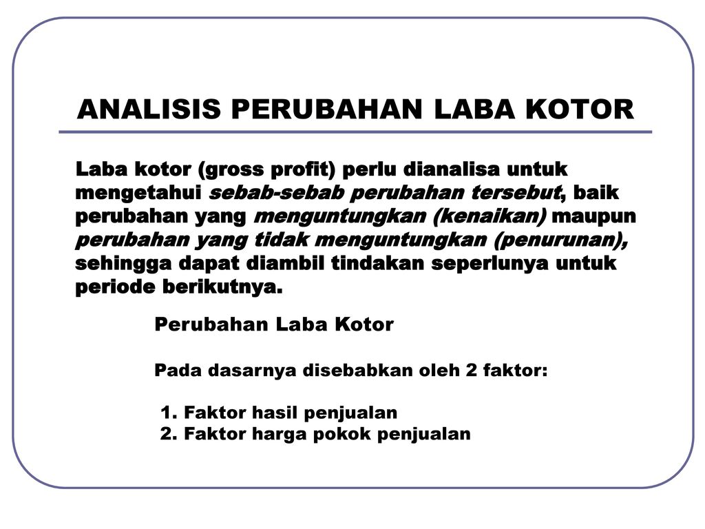 Analisis Laba Kotor Bab Ppt Download