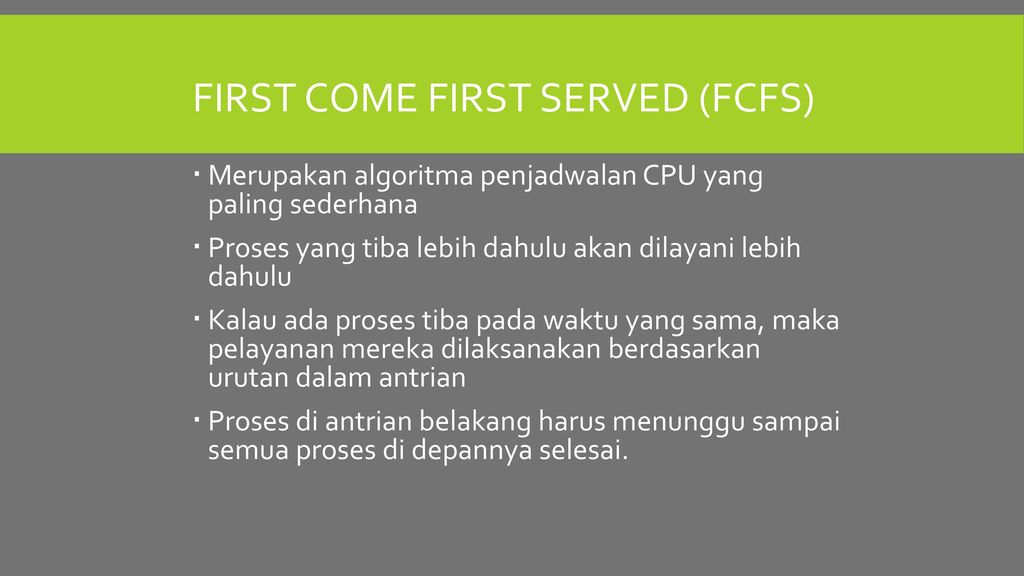 First served