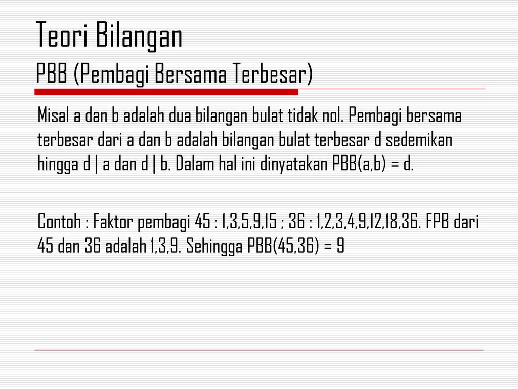 Landasan Matematika Kriptografi - Ppt Download