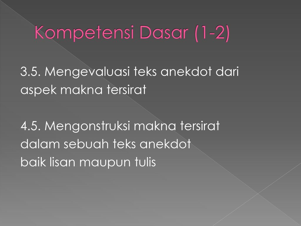 Mengungkapkan Ide Melalui Anekdot Ppt Download