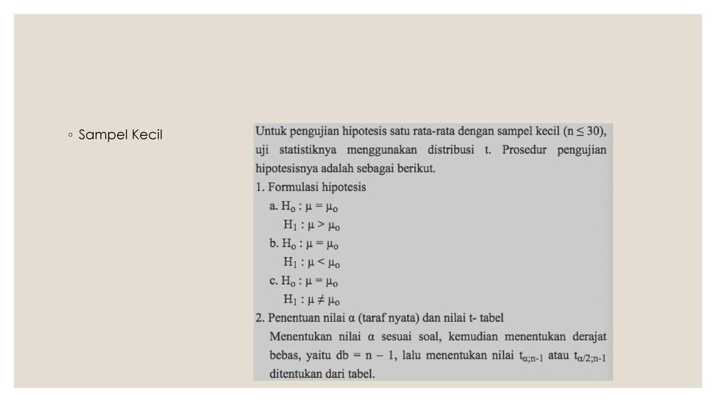 Prosedur Pengujian Hipotesis Ppt Download