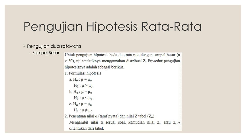 Prosedur Pengujian Hipotesis Ppt Download