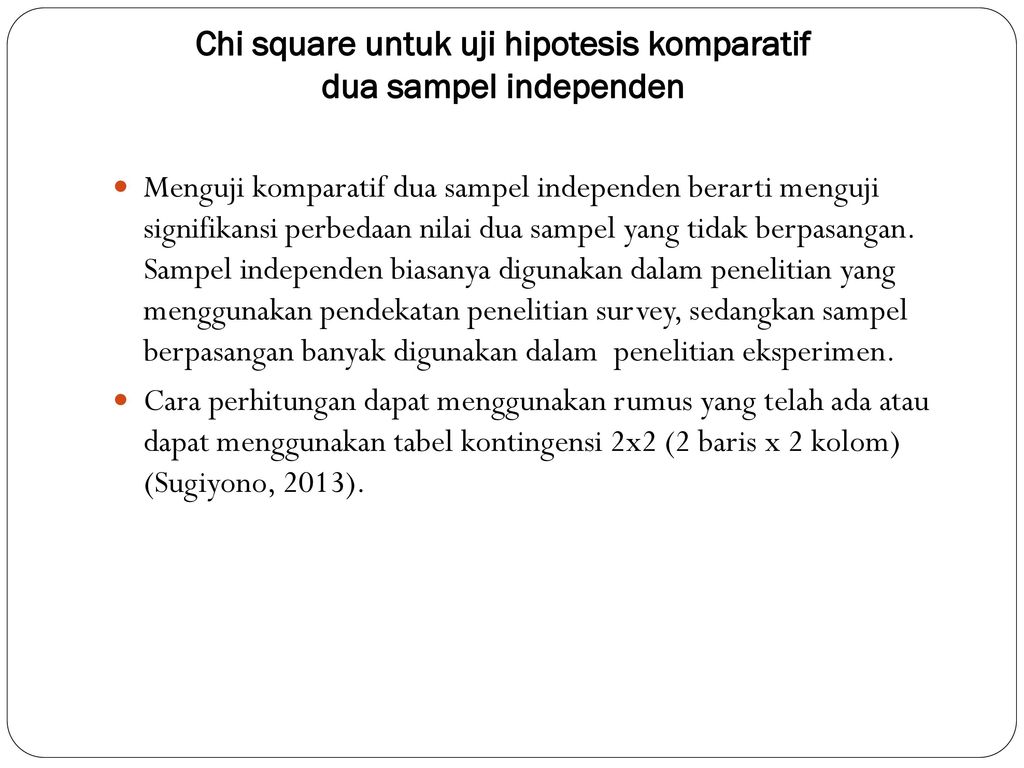 Chi Square Dan Uji Persyaratan Analisis Ppt Download