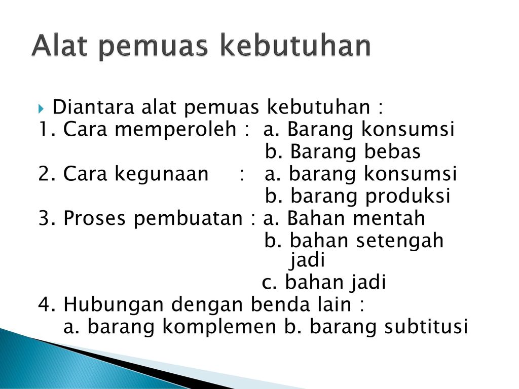 Macam Macam Kebutuhan Manusia Ppt Download