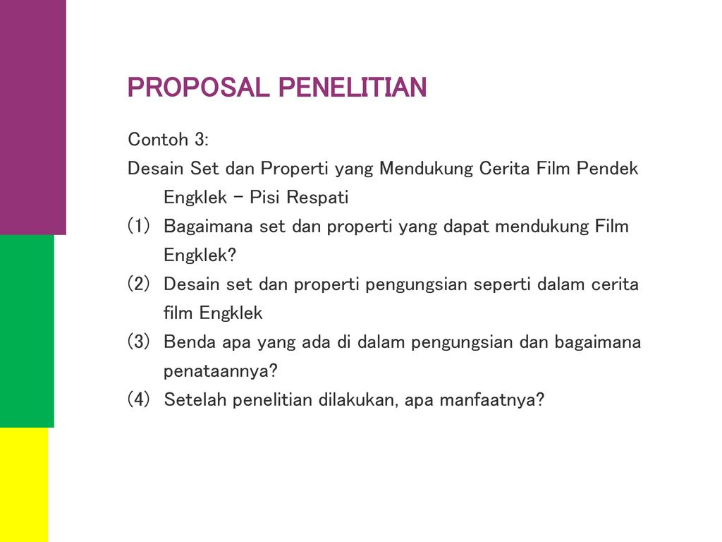 Contoh Proposal Pendek Ilustrasi