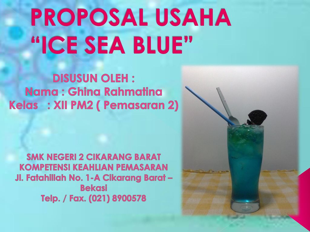 Proposal Usaha Ice Sea Blue Ppt Download