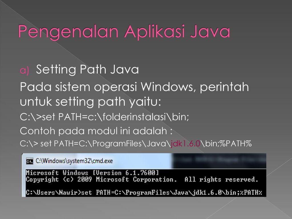 Set java path