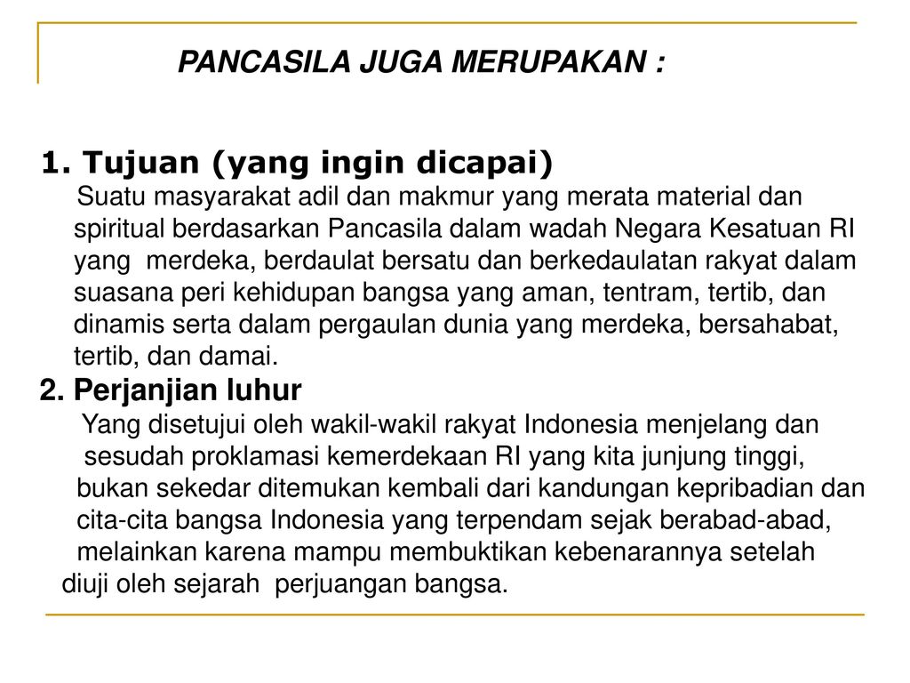 Jelaskan arti penting pandangan hidup bagi bangsa indonesia