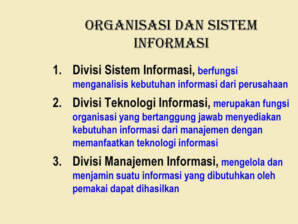 Konsep Sistem Dan Prosedur Konsep Informasi Konsep Sistem Informasi ...