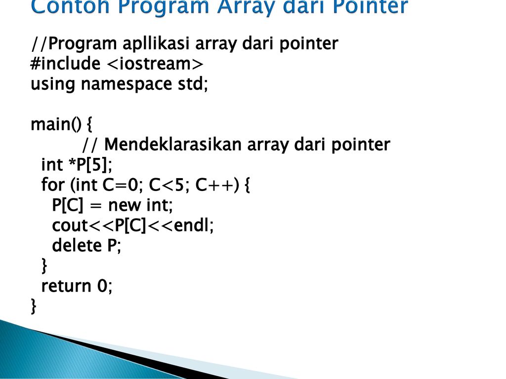 C int pointer