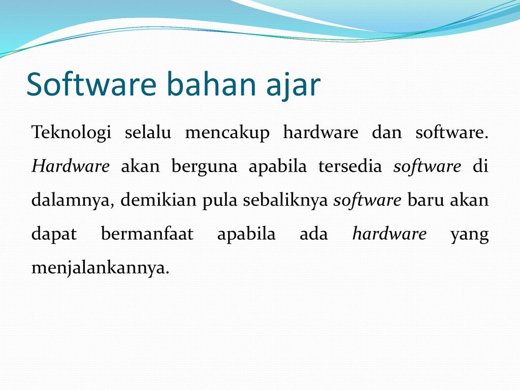 Software bahan