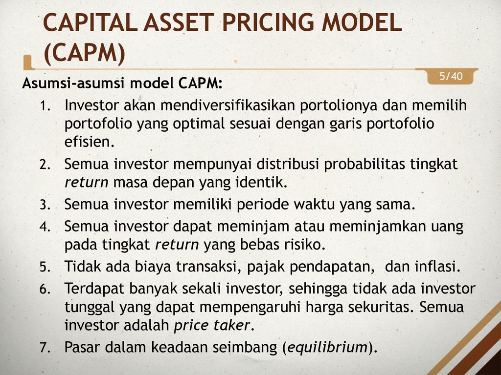 ARBITRAGE PRICING THEORY - ppt download