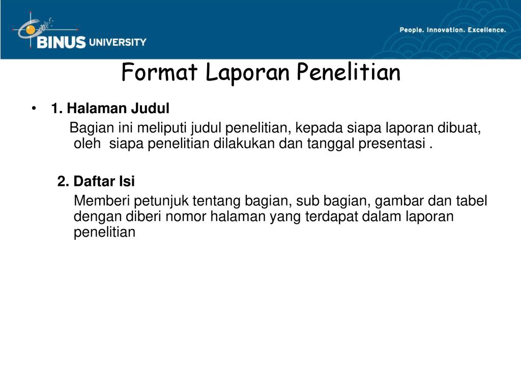 Laporan Penelitian Pertemuan Ppt Download