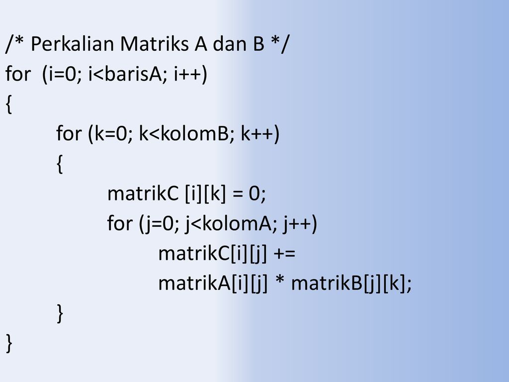 Contoh Aplikasi Array Sorting (Bubble Sort). - Ppt Download