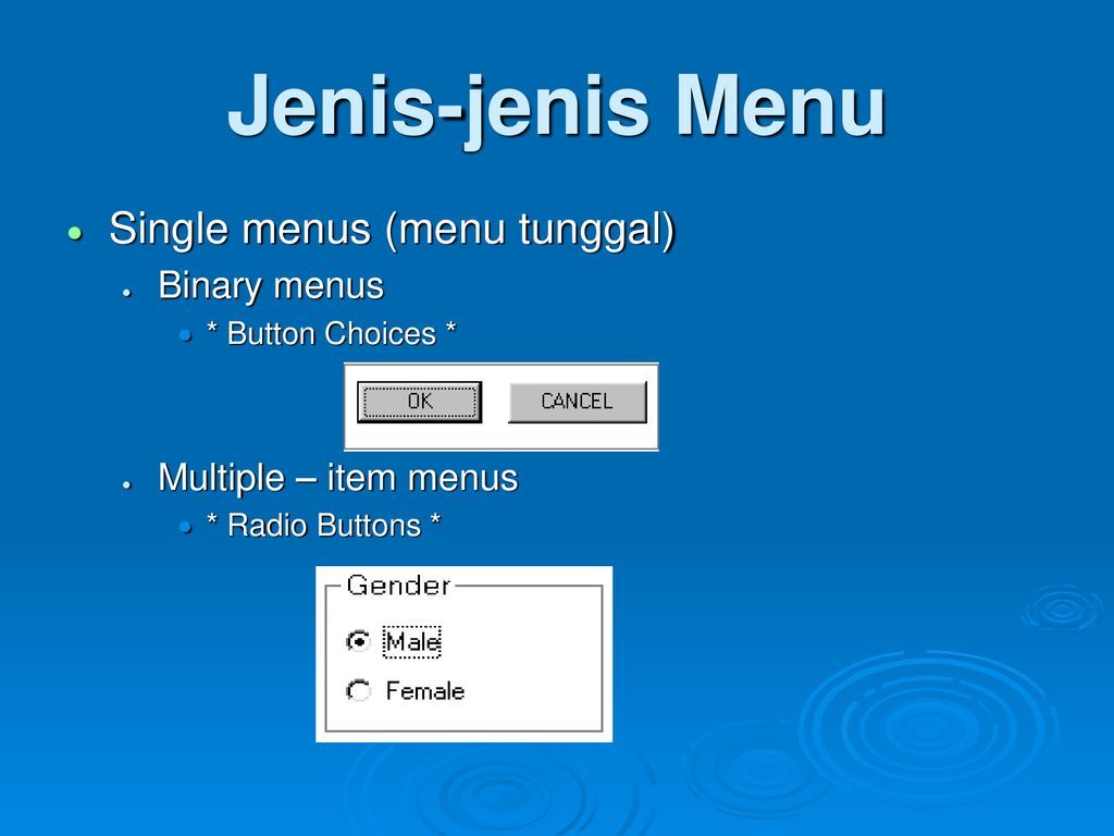 Menu Dan Formulir Materi Pertemuan Ke Ppt Download