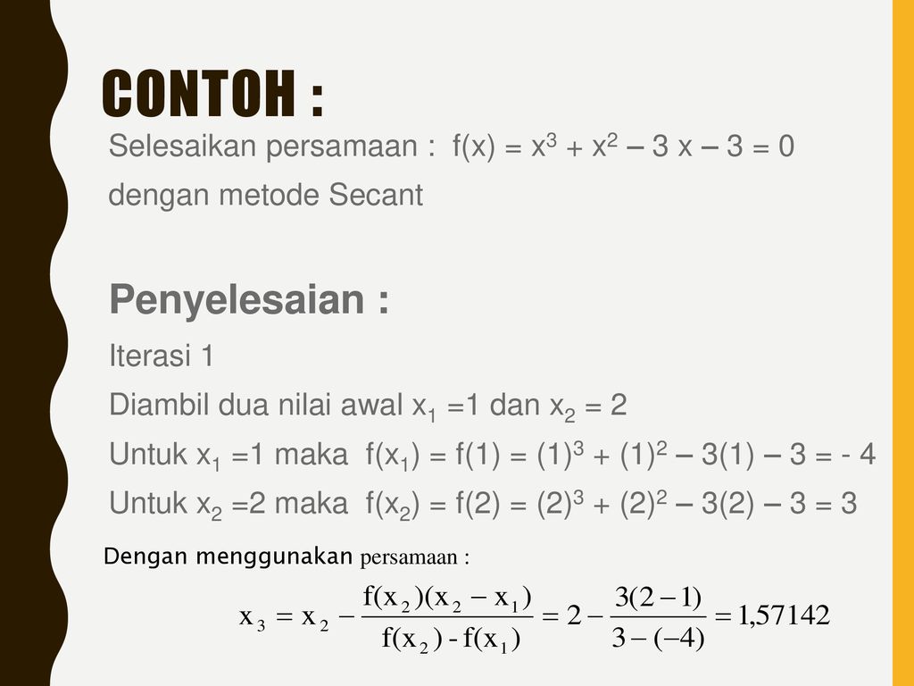 Materi Dan Contoh Soal Metode Numerik | Materi Soal