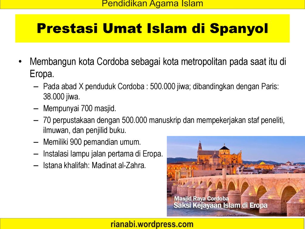Prestasi Umat Islam di Spanyol