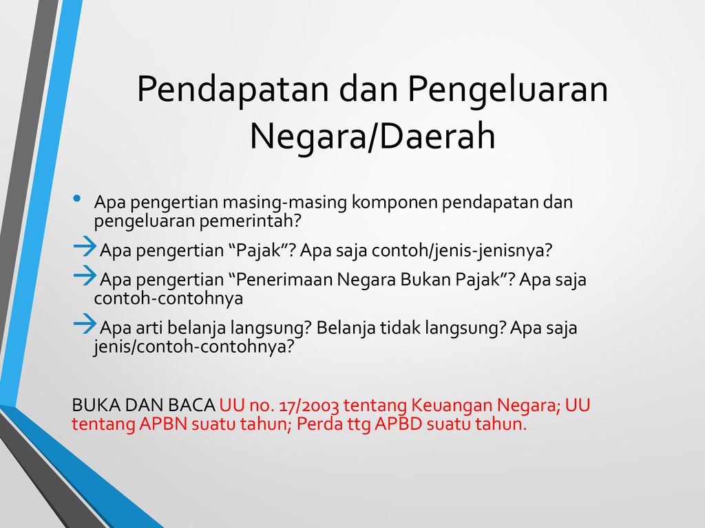 Jenis Pengeluaran Negara Dan Daerah Menurut Jenis Belanja Simon Davidson