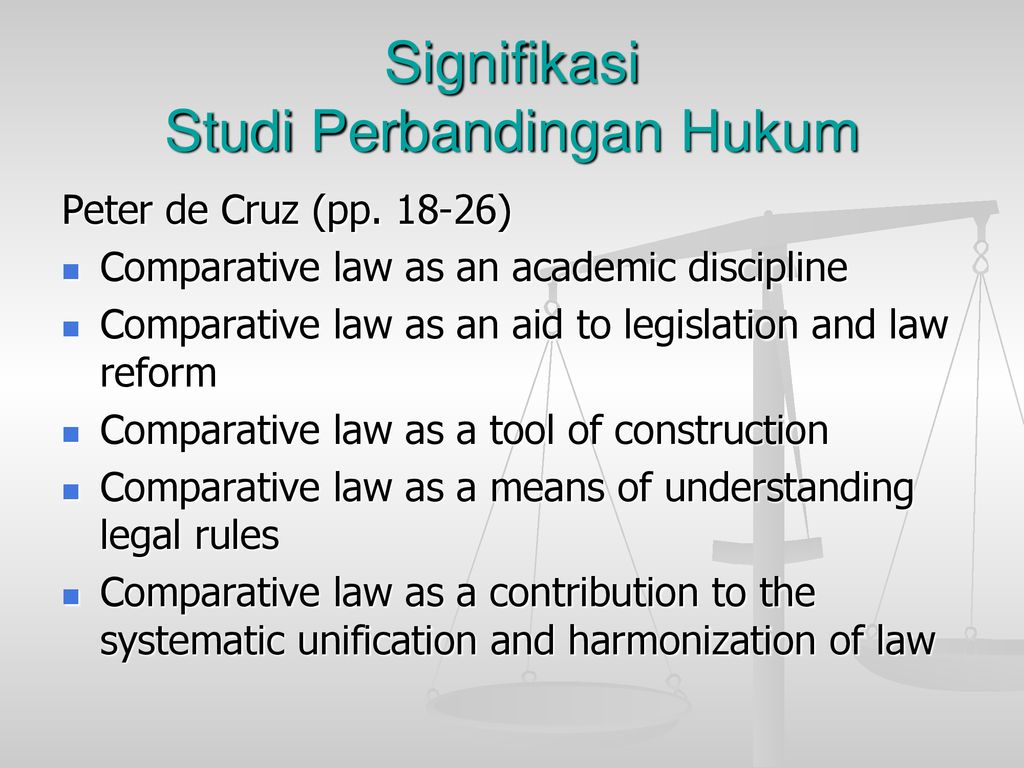 Perbandingan Hukum (Comparative Law) - Ppt Download