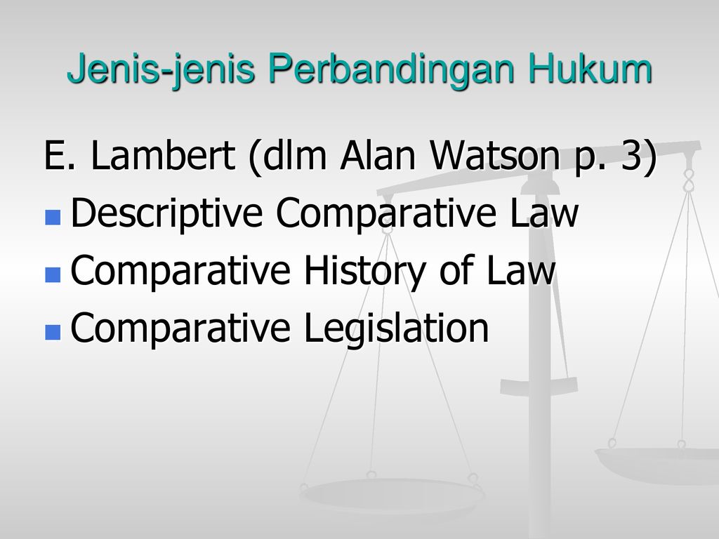 Perbandingan Hukum (Comparative Law) - Ppt Download