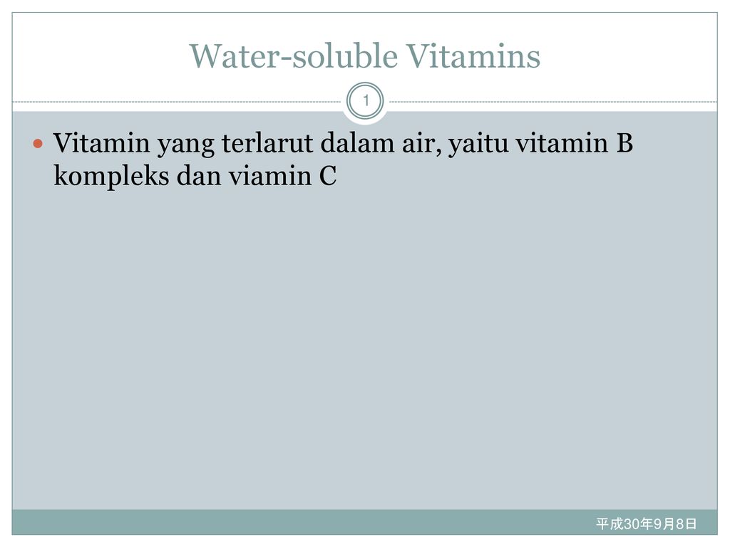 Water-soluble Vitamins - Ppt Download