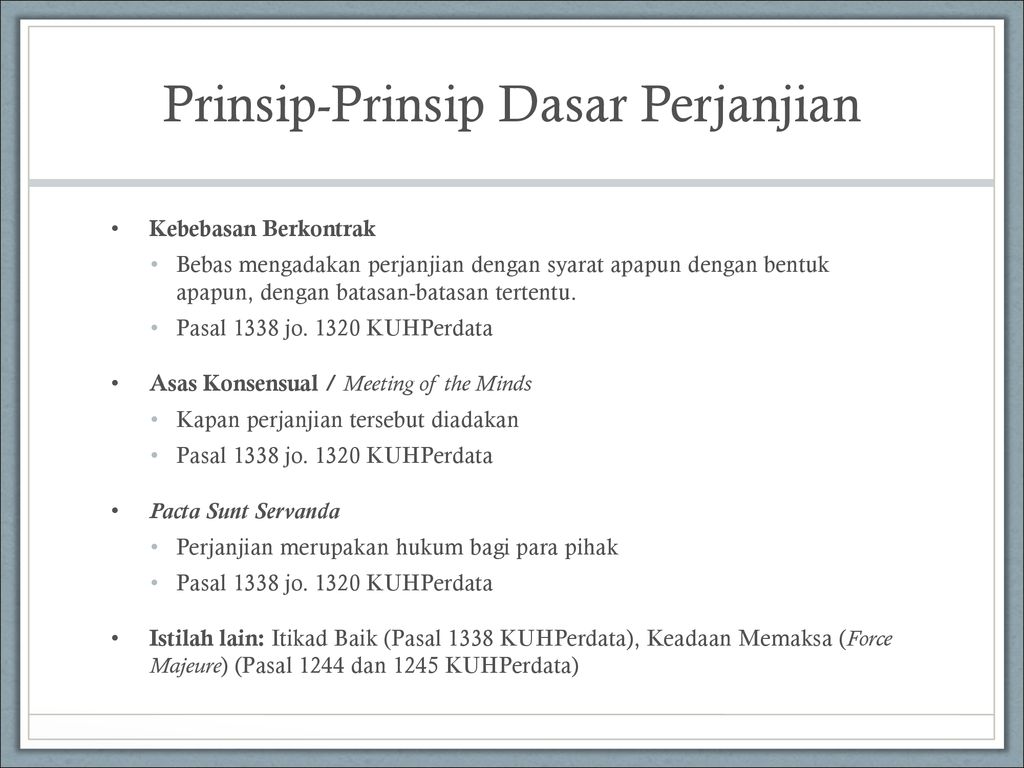 Pengantar Hukum Indonesia Hukum Perikatan Ppt Download 