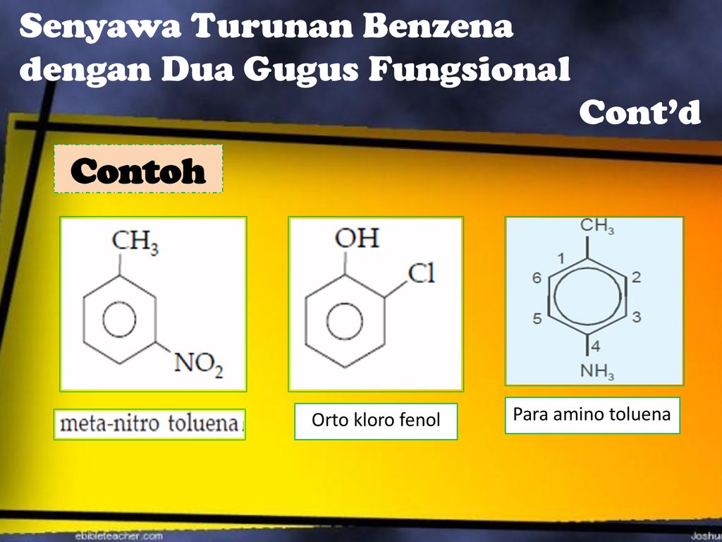 Senyawa Turunan Benzena dengan Dua Gugus Fungsional Cont’d