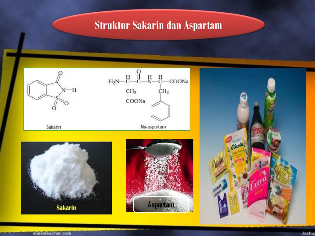 Struktur Sakarin dan Aspartam