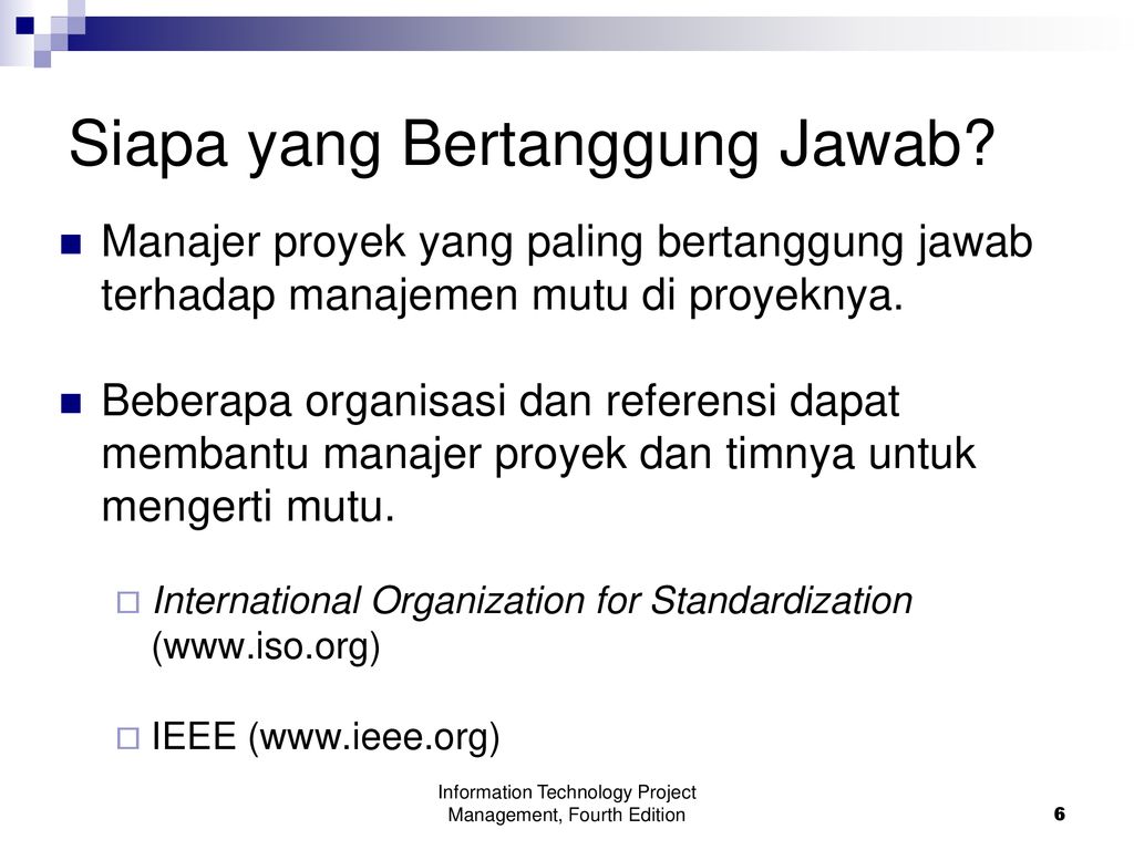 Manajemen Mutu Proyek Muhammad Rachmadi. - Ppt Download