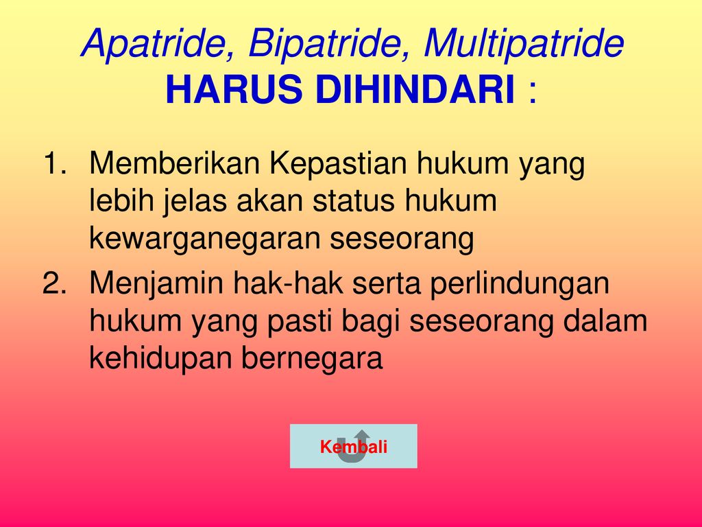 Proses Terjadinya Apatride Bipatride Dan Multipatride – Brain