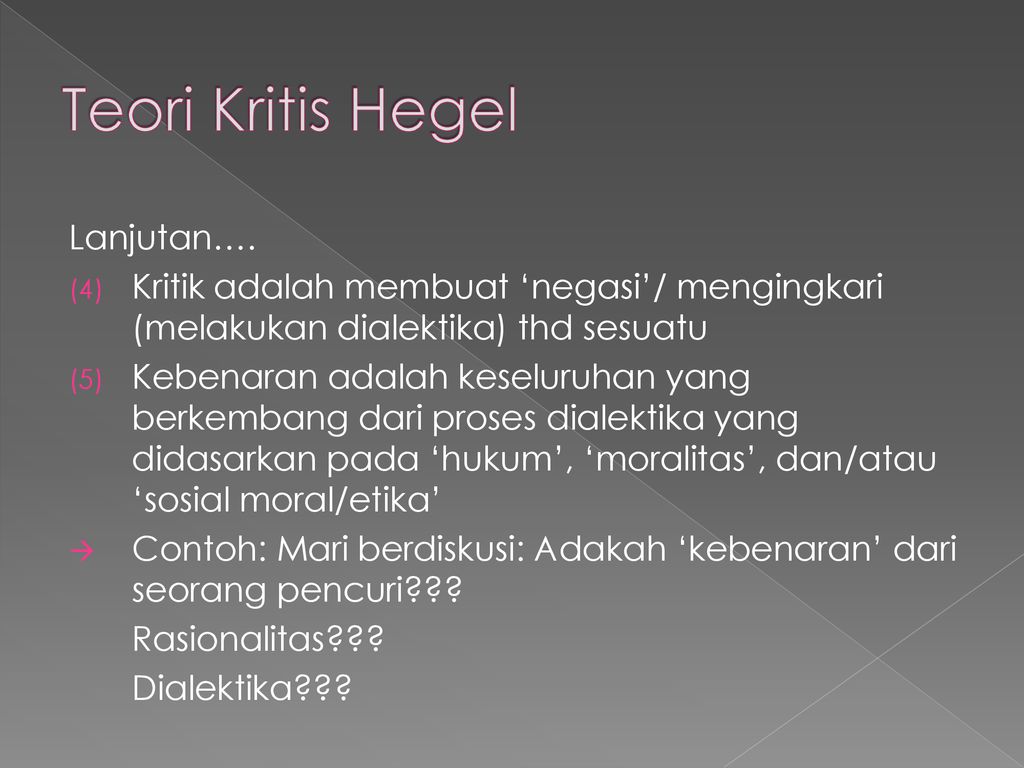 Pertemuan IX Sosiologi Kritis - Ppt Download