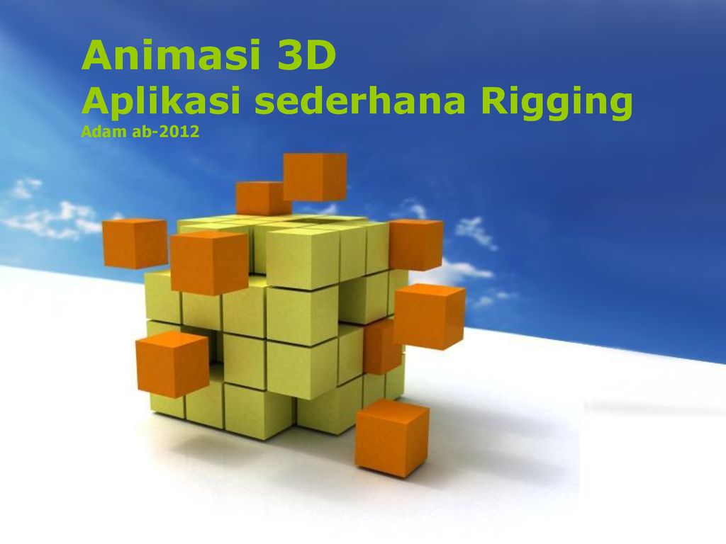 Animasi 3D Aplikasi Sederhana Rigging Free Powerpoint Templates