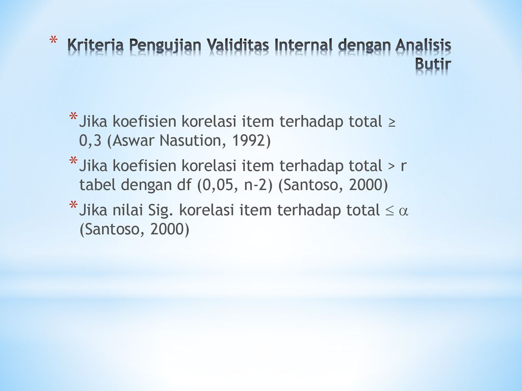 Validitas Dan Reliabilitas Ppt Download