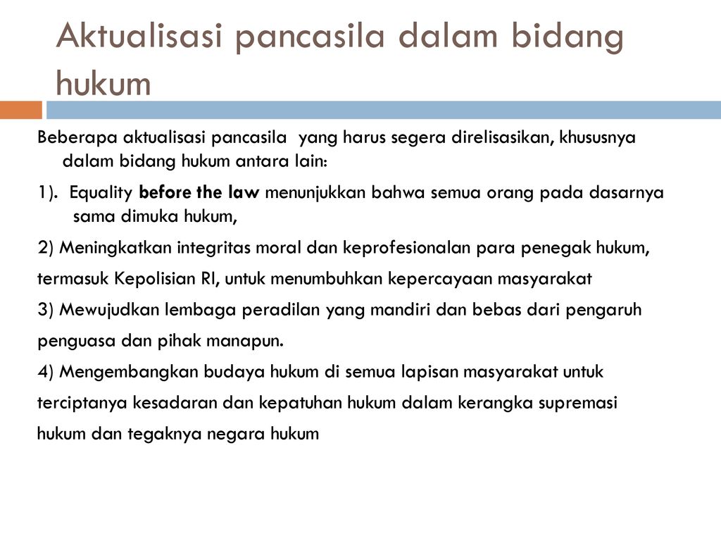 Pengertian Aktualisasi Pancasila – Ilmu