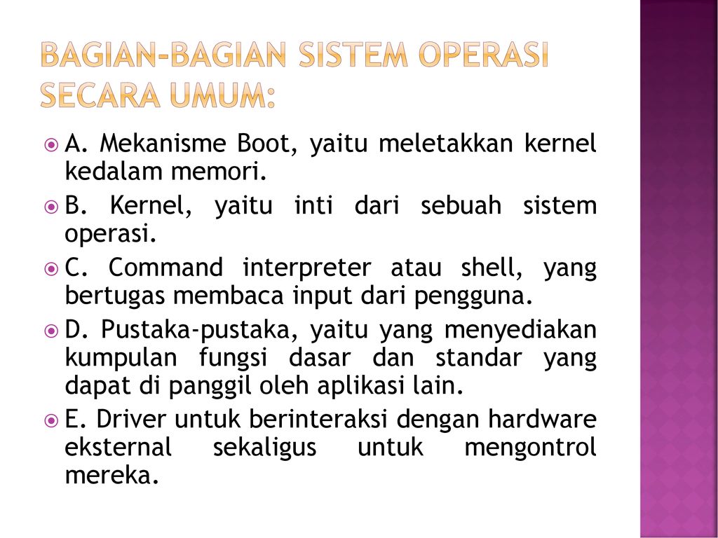 A.SISTEM OPERASI BAB Ppt Download