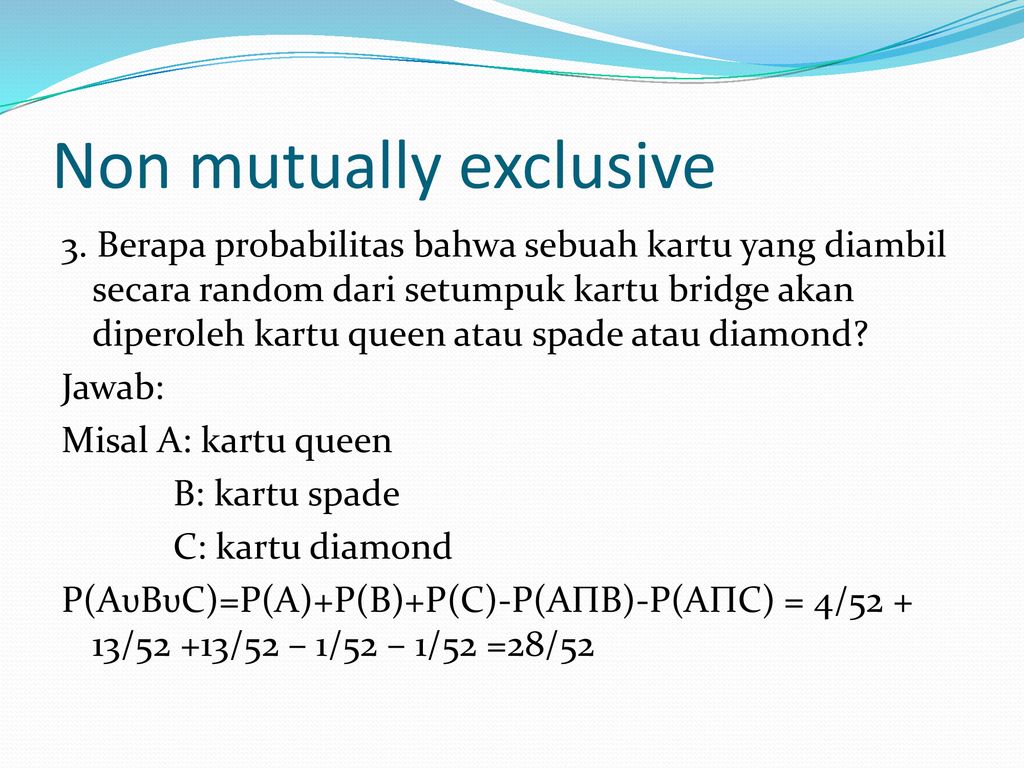 Latihan Soal Probabilitas Ppt Download