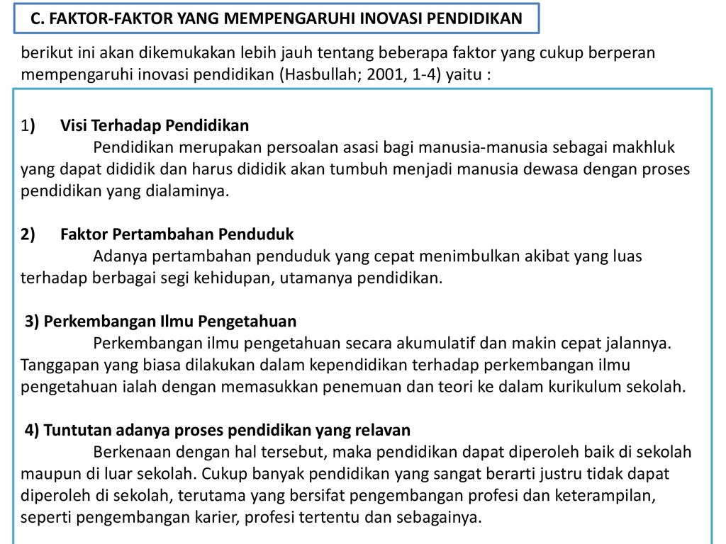 Inovasi Pendidikan Kelompok 8 Anggota Ppt Download