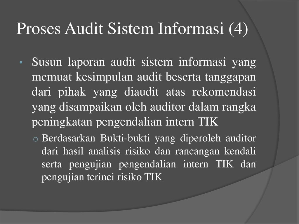 Pentingnya Audit Sistem Informasi - Ppt Download