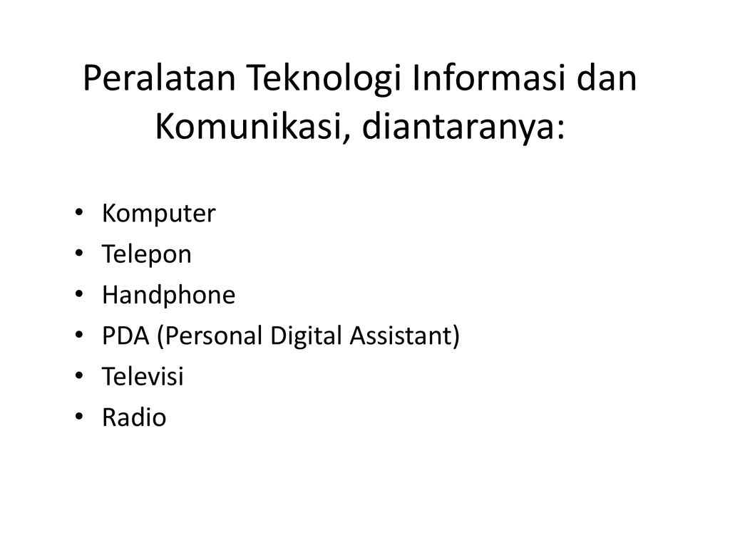 Fungsi, Proses Kerja Komputer, Dan Peralatan Teknologi Informasi Dan ...