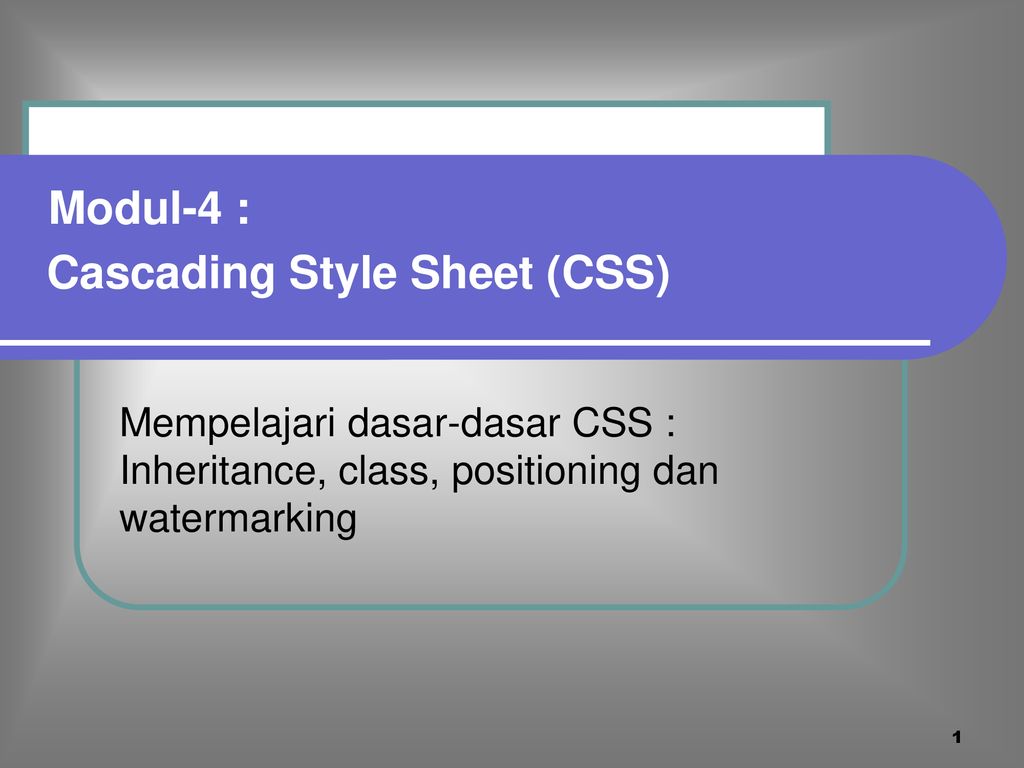 Cascading Style Sheet (CSS) - Ppt Download