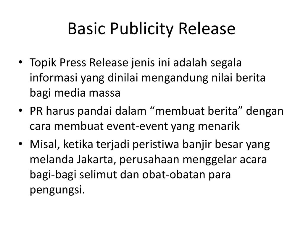 Public release